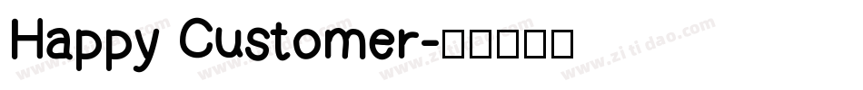 Happy Customer字体转换